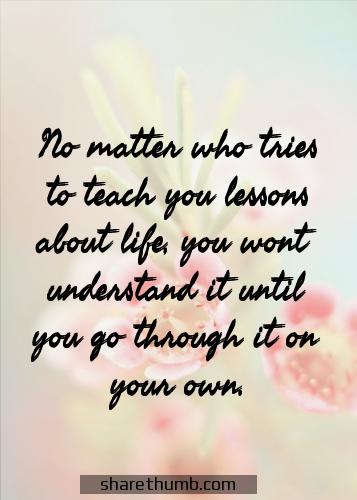 lessons taught by life good morning quotes